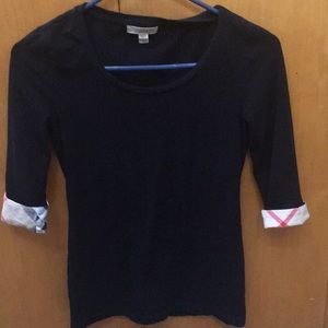 Burberry 3/4 sleeve top